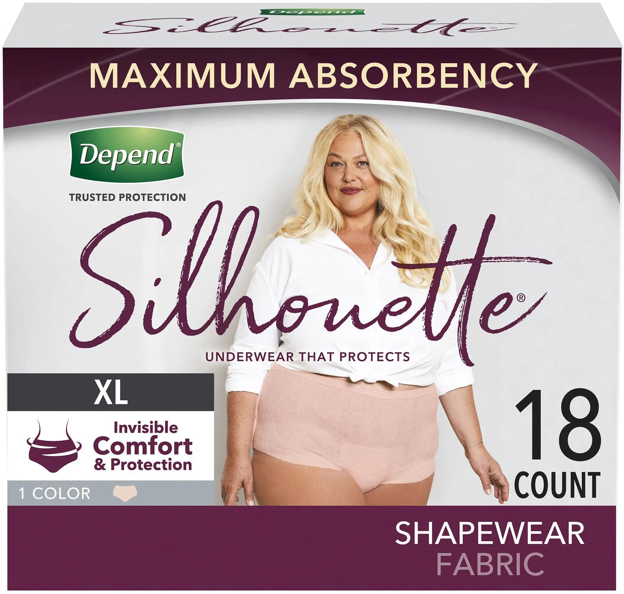 Depend Silhouette Disposable Classic Underwear for Women