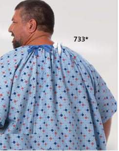 Dukal Deluxe Universal Fit Patient Exam Gowns - 10 Pack - Disposable