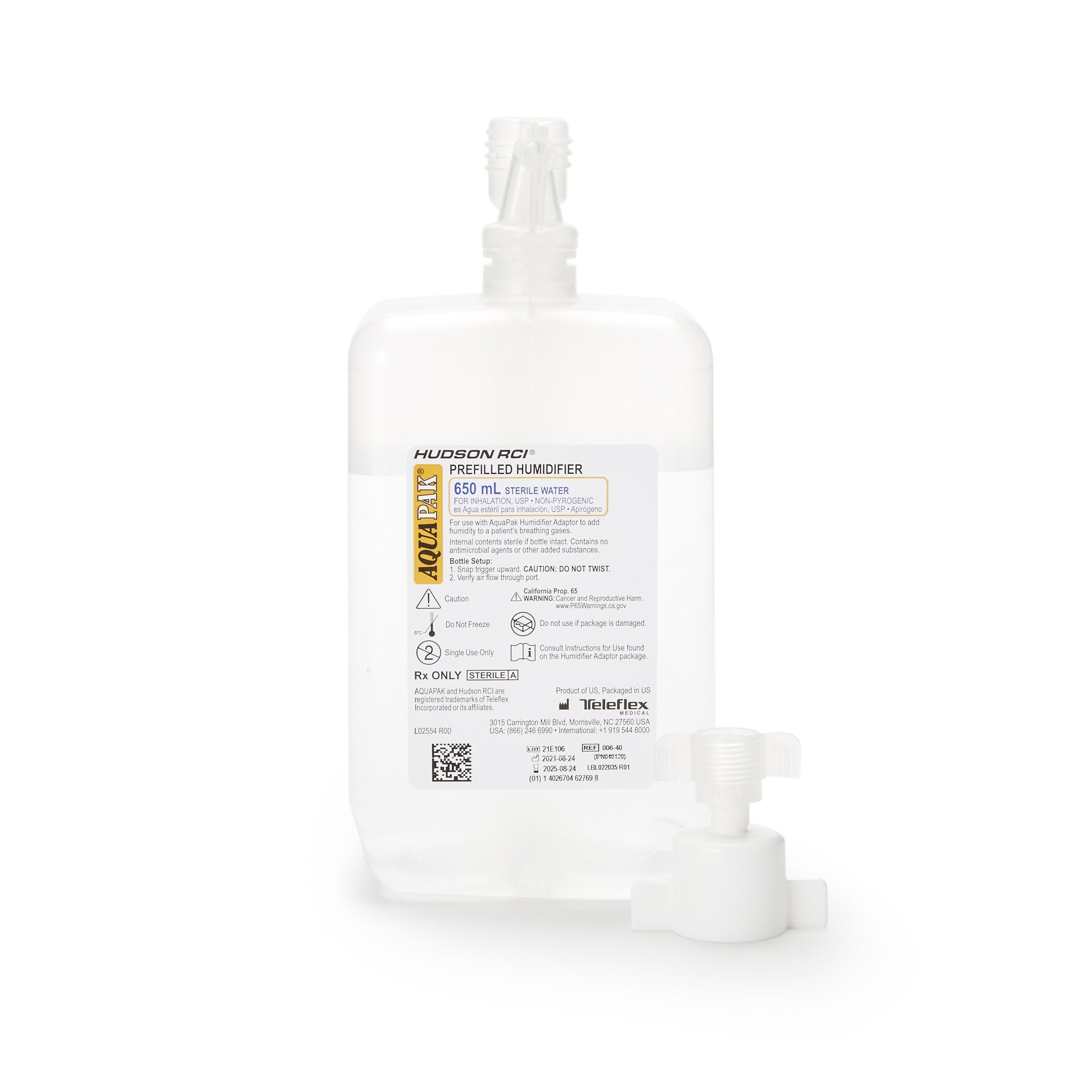 Aquapak Prefilled Bubble Humidifier Kit