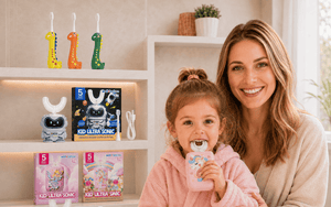 When should I use an electric toothbrush on my toddler's teeth?