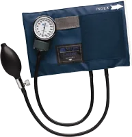 BRIGGS CALIBER Adult Aneroid Sphygmomanometer with Blue Nylon Cuff, Large