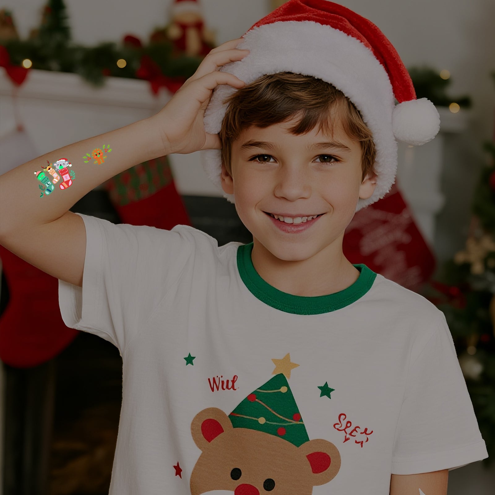 WellBefore Glow-in-the-Dark Christmas Tattoos