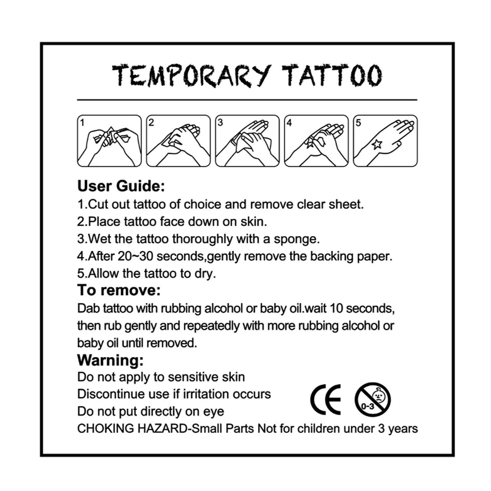 WellBefore Glow-in-the-Dark Christmas Tattoos