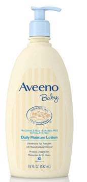 Aveeno Baby Lotion 18 oz Pump Bottle Unscented
