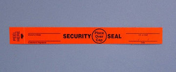 Red Tamper Evident Security Seal 3/4 X 6-3/5 Inch