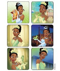 Kids Love Stickers® Princess and The Frog - Tiana Disney Sticker 2-1/2 Inch (Pack of 60)