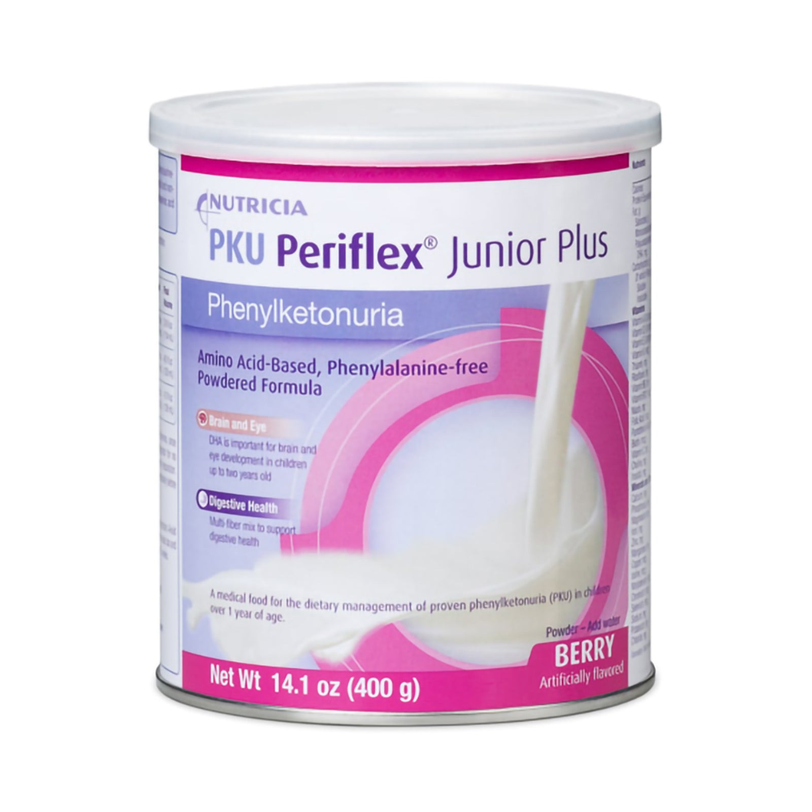 Pediatric Oral Supplement PKU Periflex Junior Plus Berry Flavor Powder