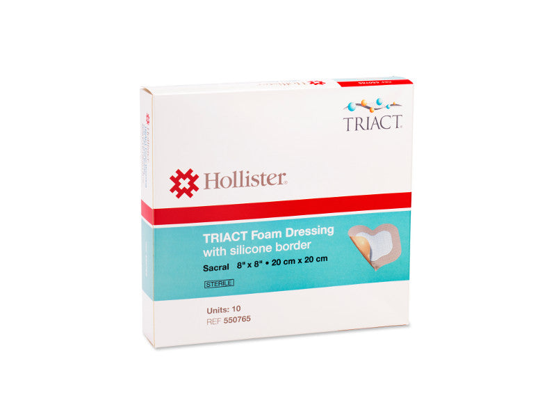 Triact Foam Dressing with Border 8 x 8 Inch Sacral