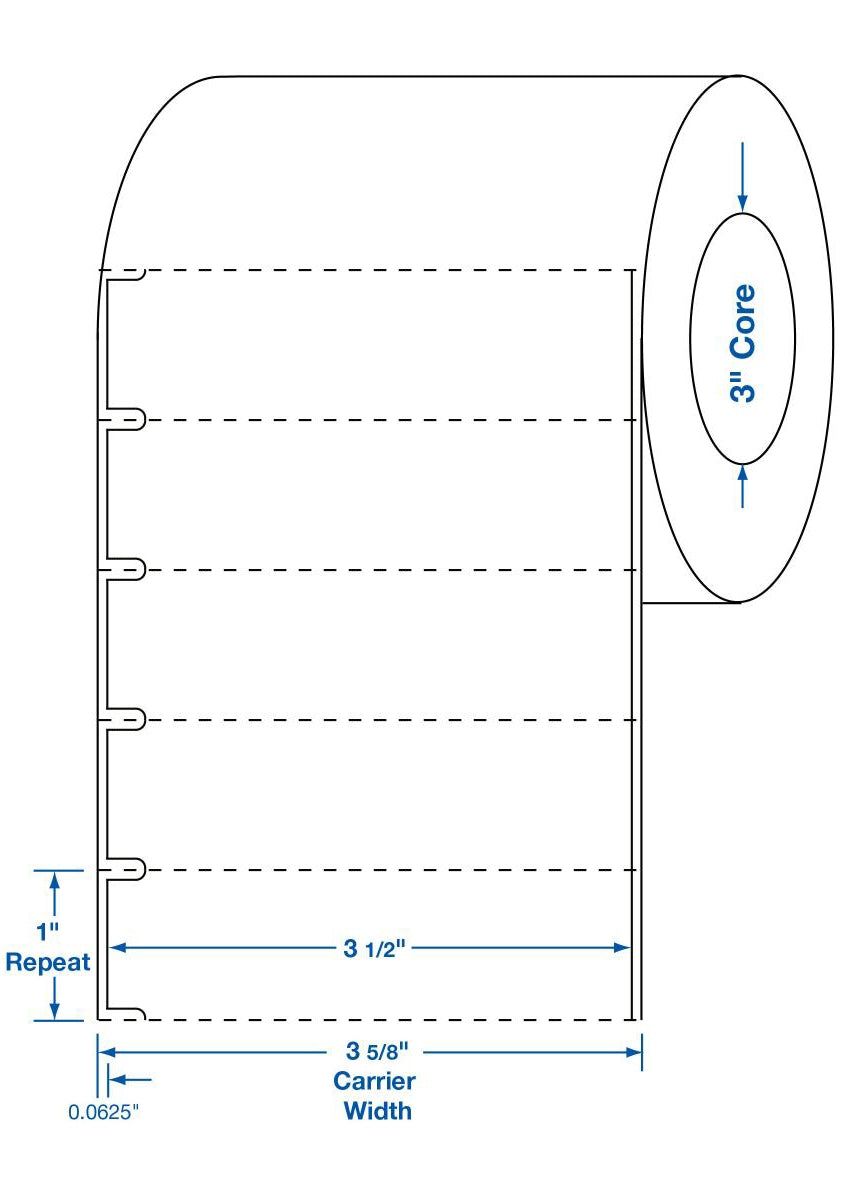 Centurion® Laboratory Blank Labels 1 x 3-1/2 Inch