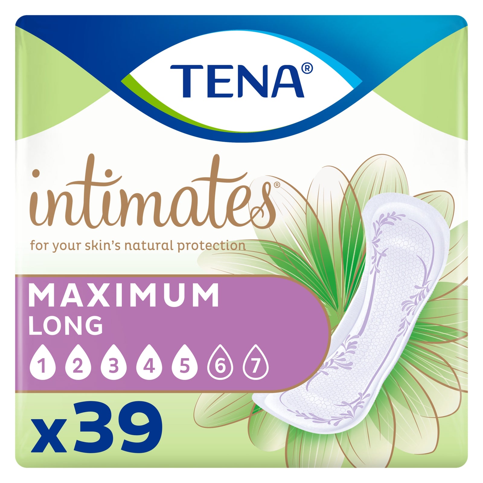 TENA Sensitive Care Maximum Extra Coverage Long Bladder Control Pads