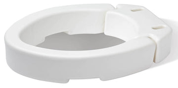Carex Hinged Raised Toilet Seat - 3.5 Inch Height, Elongated