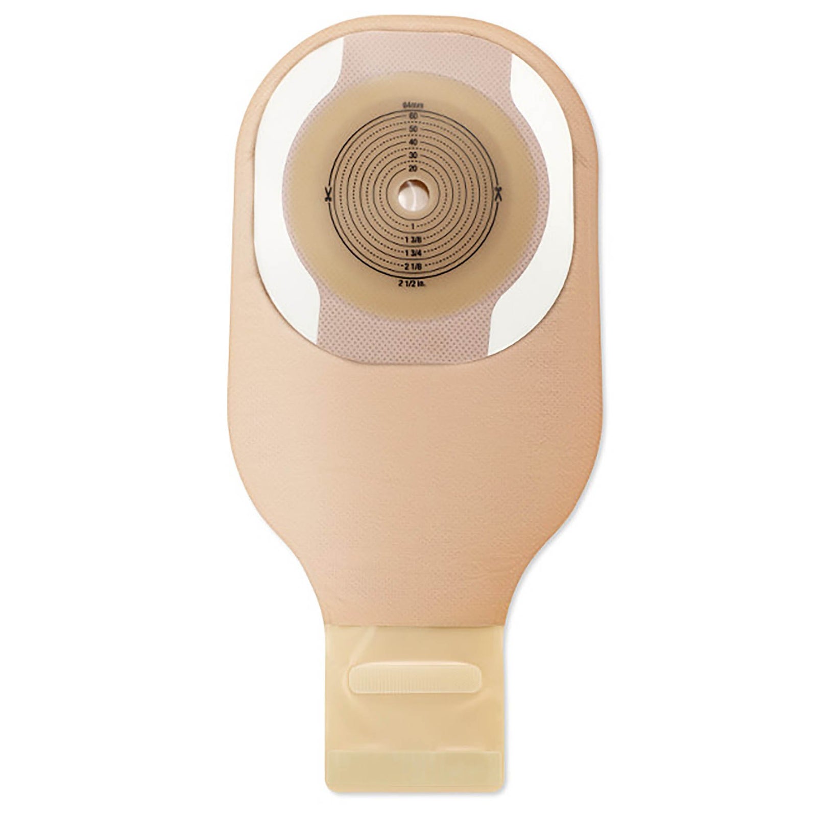 Ostomy Pouch Premier™ One-Piece System 12 Inch Length Flat, Trim to Fit 2-1/2 Inch Stoma Drainable