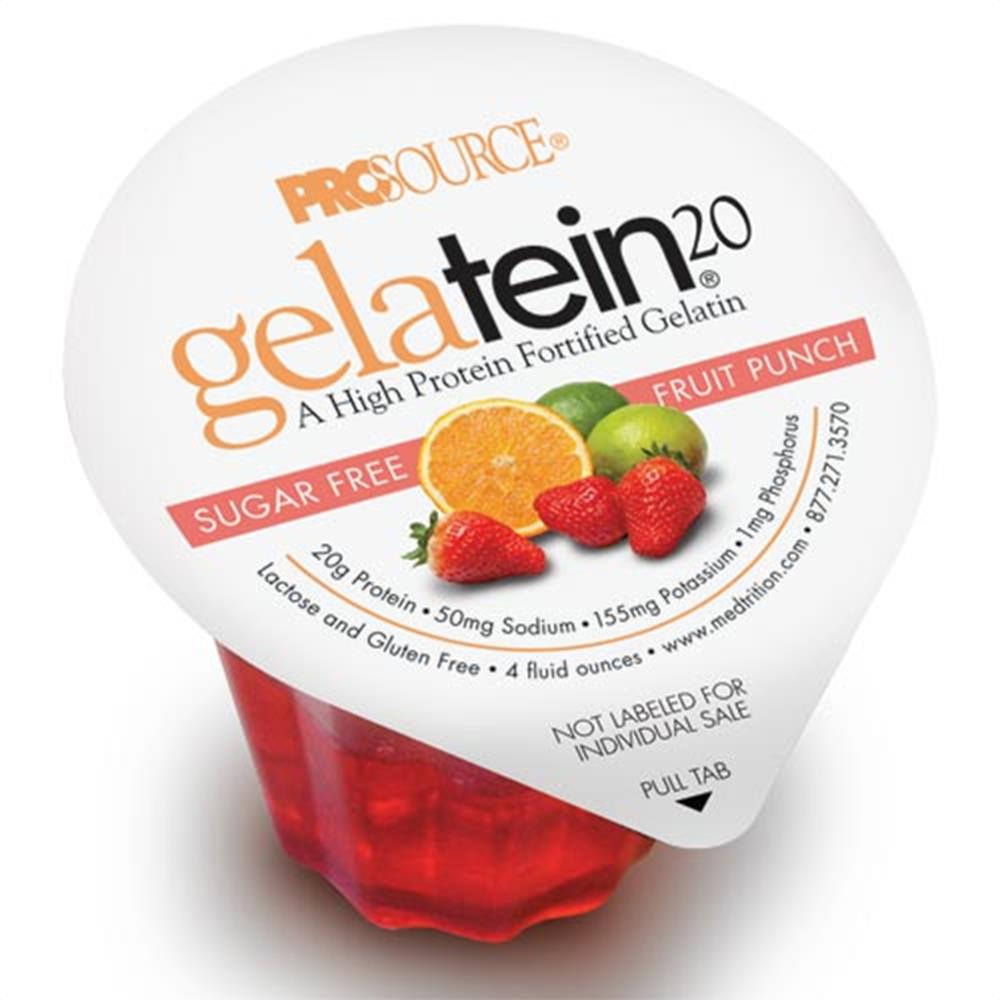 Gelatein Plus Lemon Flavor Oral Supplement Gel 4 oz Cup