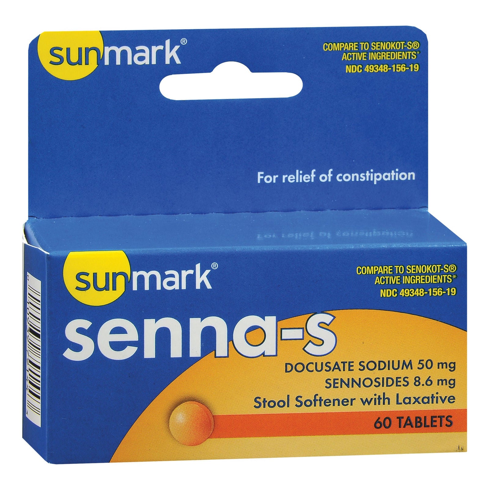 sunmark Senna-S Tablets, 60 Count