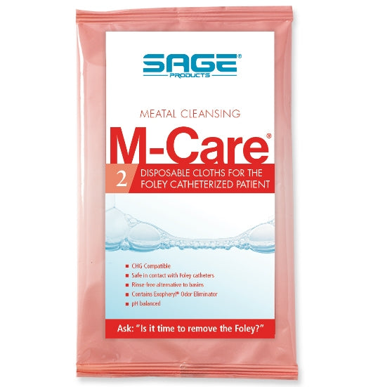 M-Care™ Meatal Personal Cleansing Wipes - Soft Pack of 2