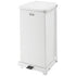 Rubbermaid Defenders 48 Quart White Steel Square Trash Can