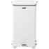 Rubbermaid Defenders 48 Quart White Steel Square Trash Can