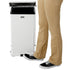 Rubbermaid Defenders 48 Quart White Steel Square Trash Can