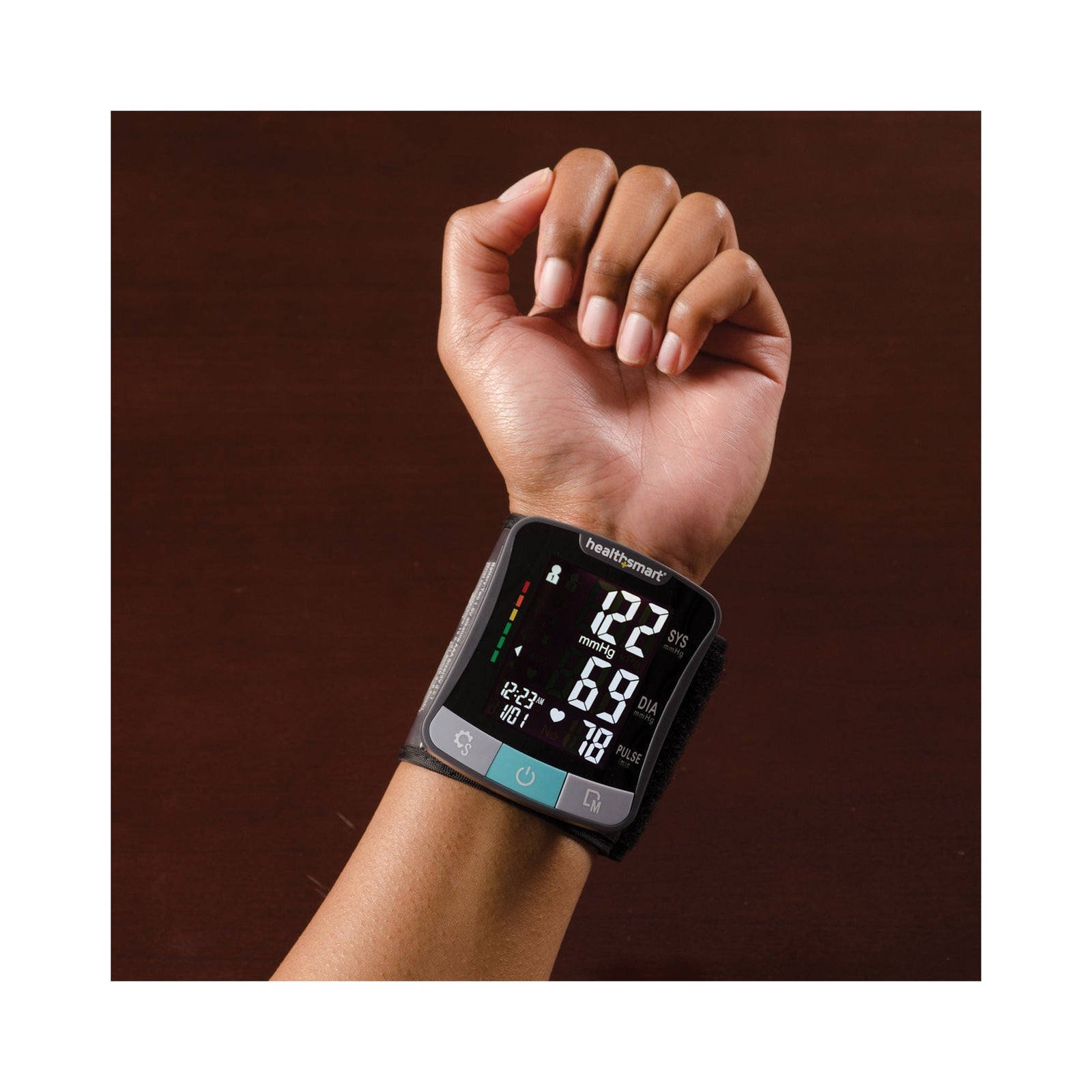 HealthSmart Premium Digital Wrist Blood Pressure Monitor, Talking Model