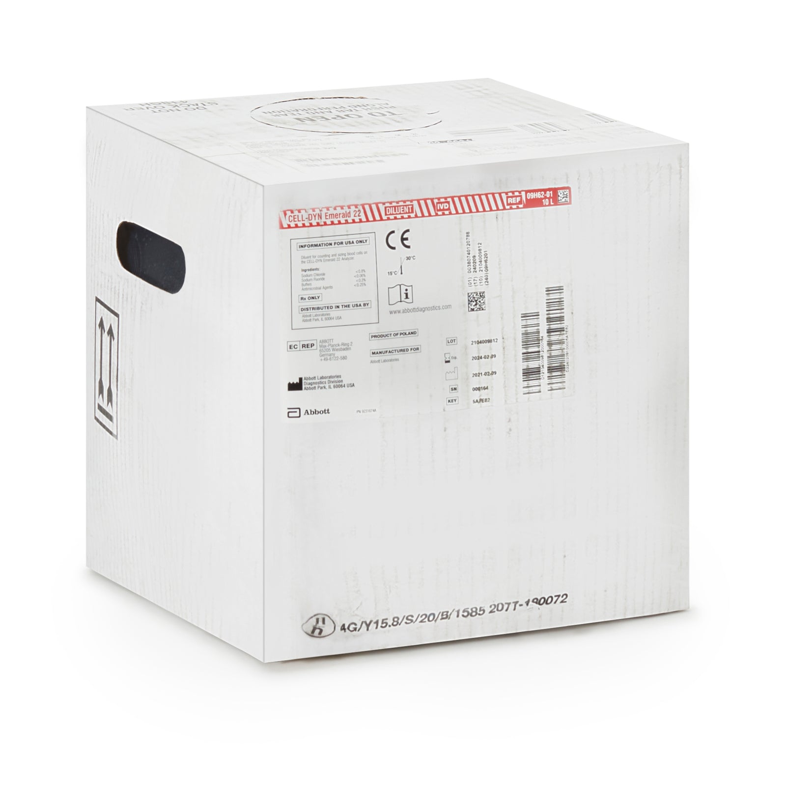 Cell-Dyn Emerald Hematology Reagent Diluent 10 Liter