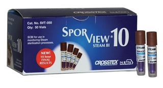 SporView 10 Steam Sterilization Biological Indicator Vial