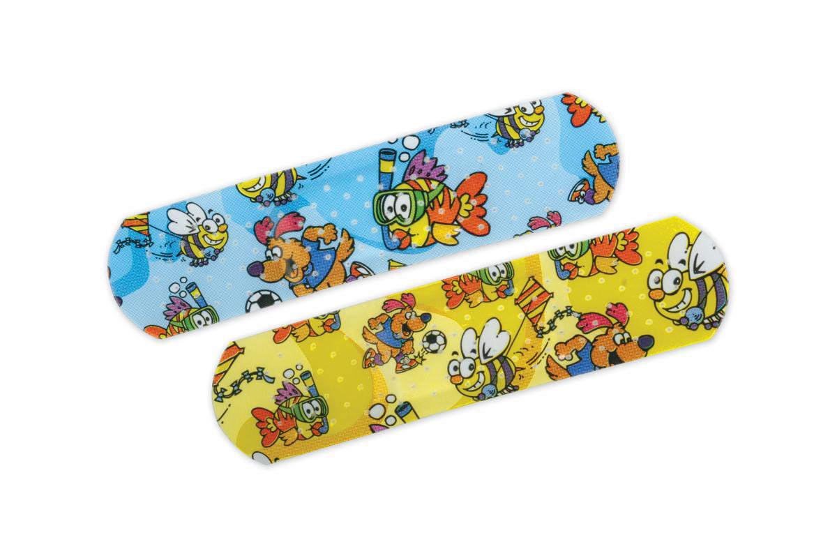 Curad® Plastic Kid Design (Medtoons) Adhesive Strip 3/4 x 3 Inch Sterile