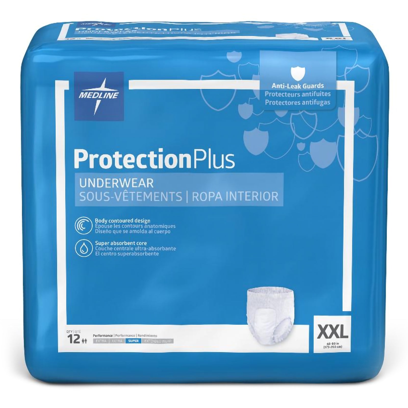 FitRight® Super Pull On Absorbent Underwear with Tear Away Seams Adult 2X-Large