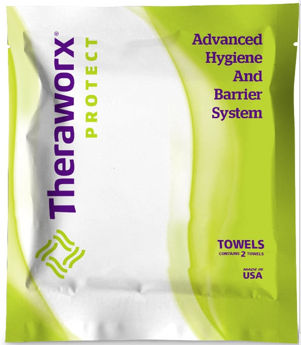 Theraworx Flushable Skin Wipes, Lavender, 2 Count