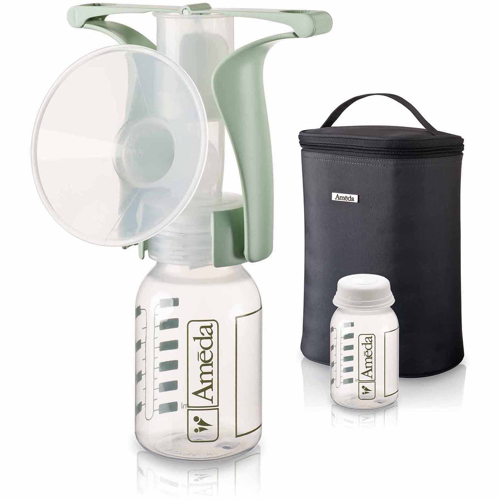 Ameda One-Hand Manual Breast Pump with Tote Bag