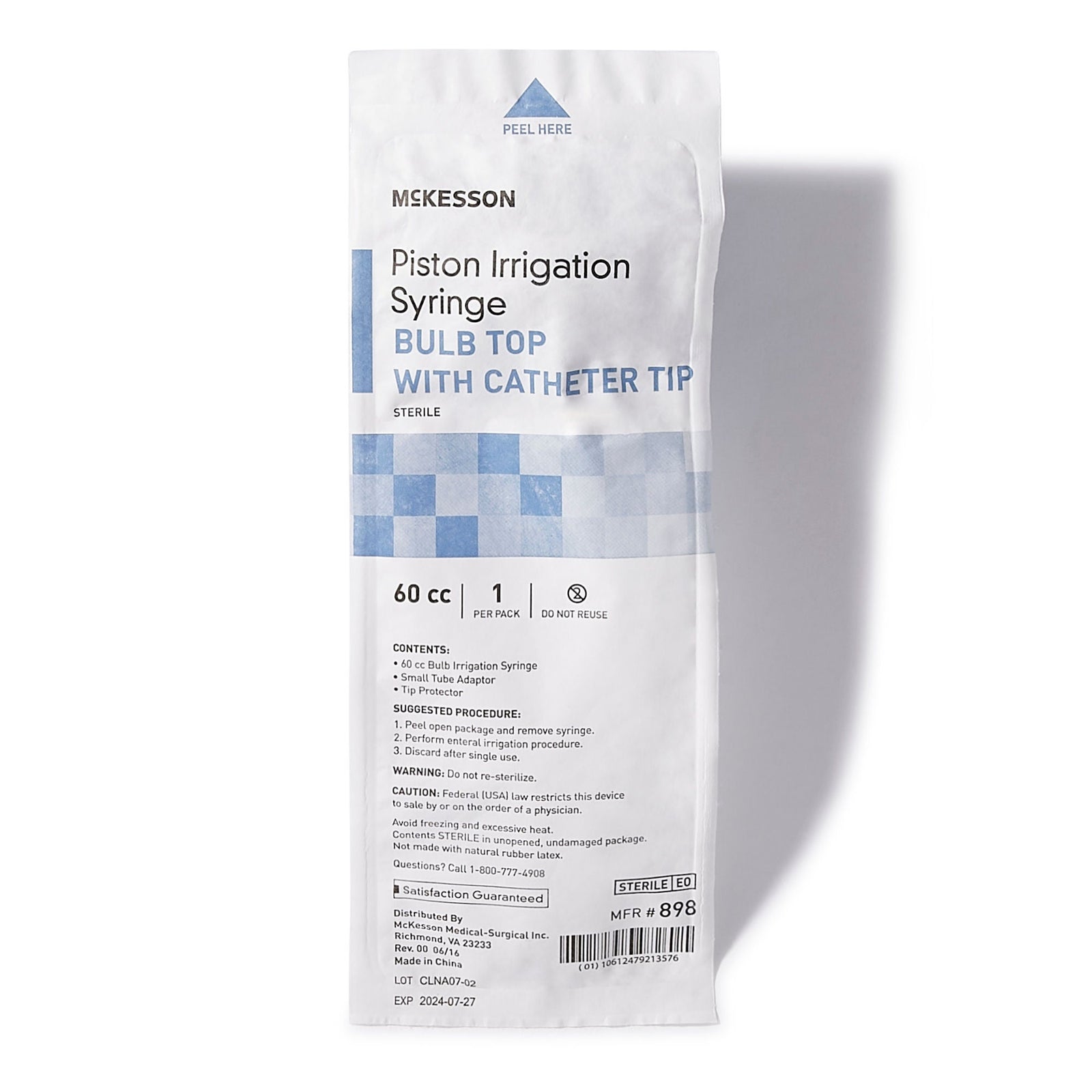 McKesson Bulb Syringe with Catheter Tip, 60 cc