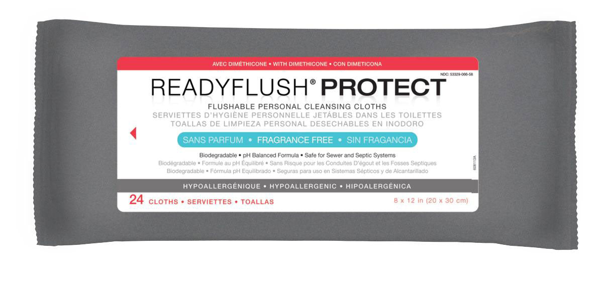 ReadyFlush Protect Flushable Incontinence Care Wipes