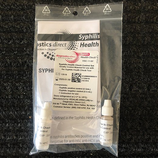 Syphilis Health Check Control Set - Positive/Negative Level 0.5mL
