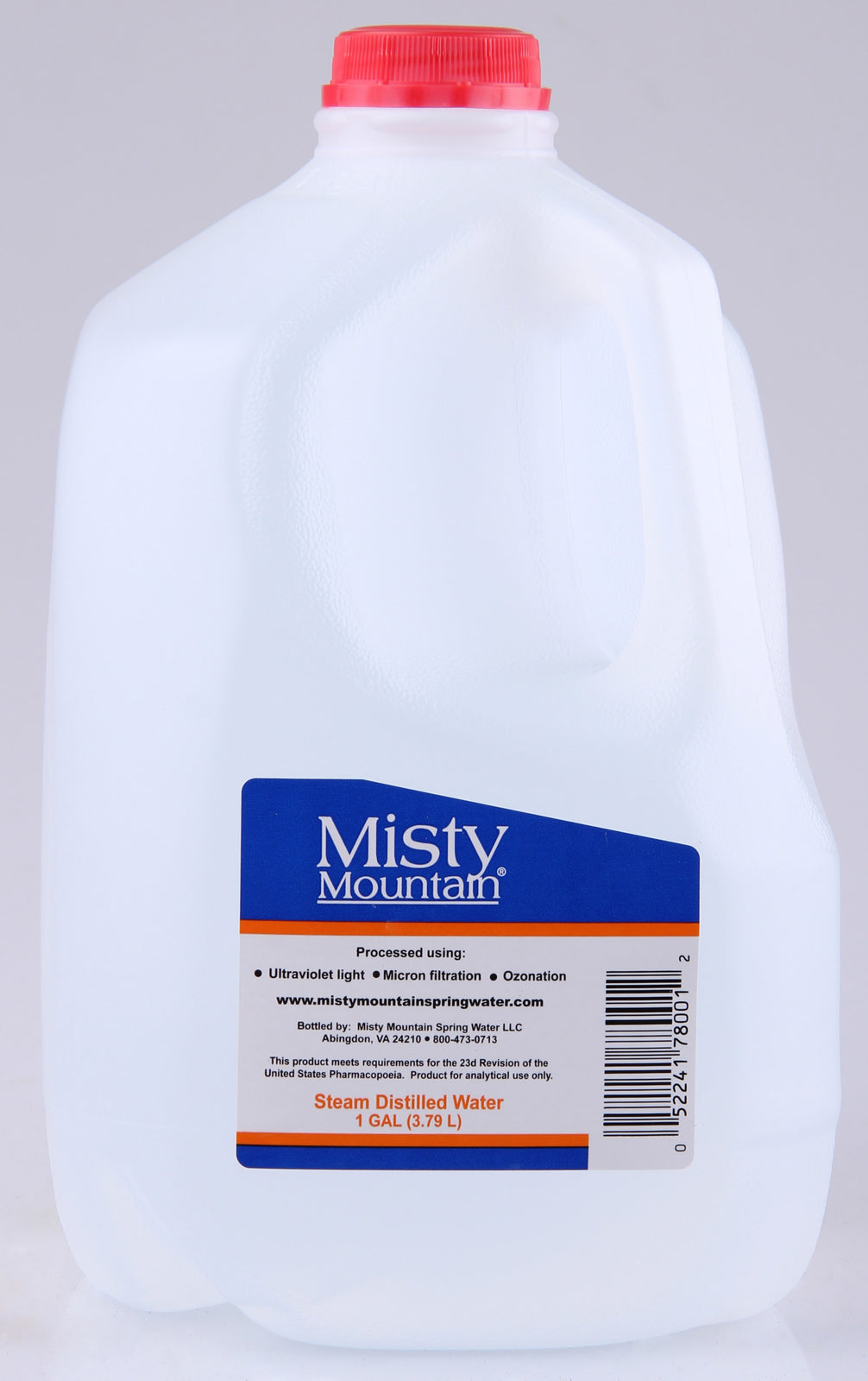 Misty Mountain® Distilled Water 1 Gallon (3 per Case)