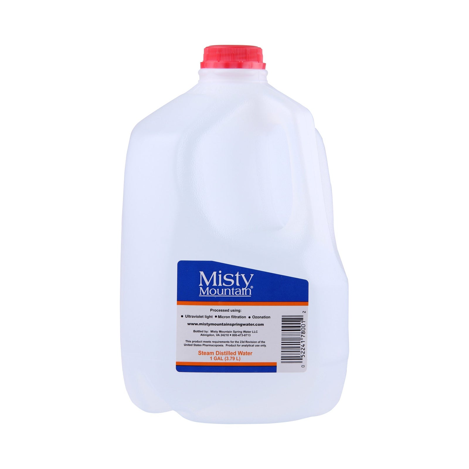 Misty Mountain® Distilled Water 1 Gallon (3 per Case)