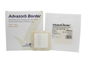 Advazorb Border Foam Dressing with Silicone Adhesive