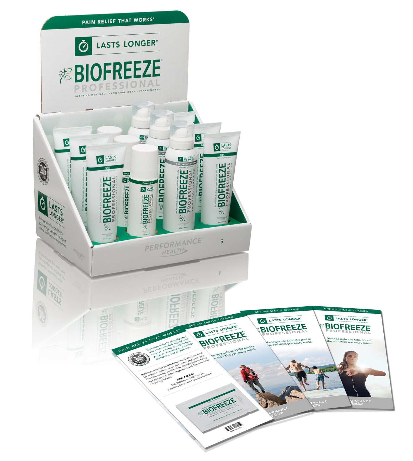 Biofreeze Professional Counter Display, 12 Count