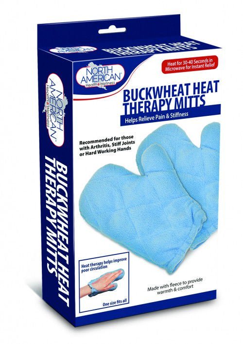 North American Health + Wellness Buckwheat Heat Therapy Mitts