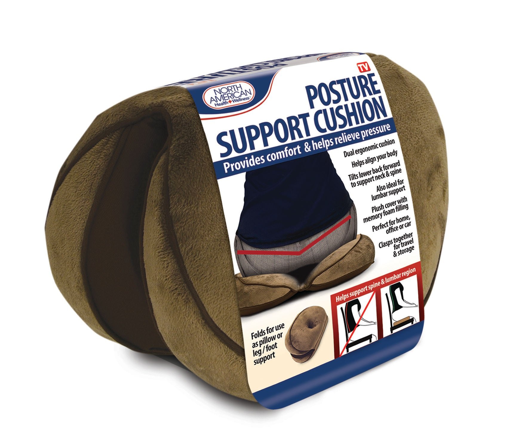 North American Health + Wellness Posture Support Cushion