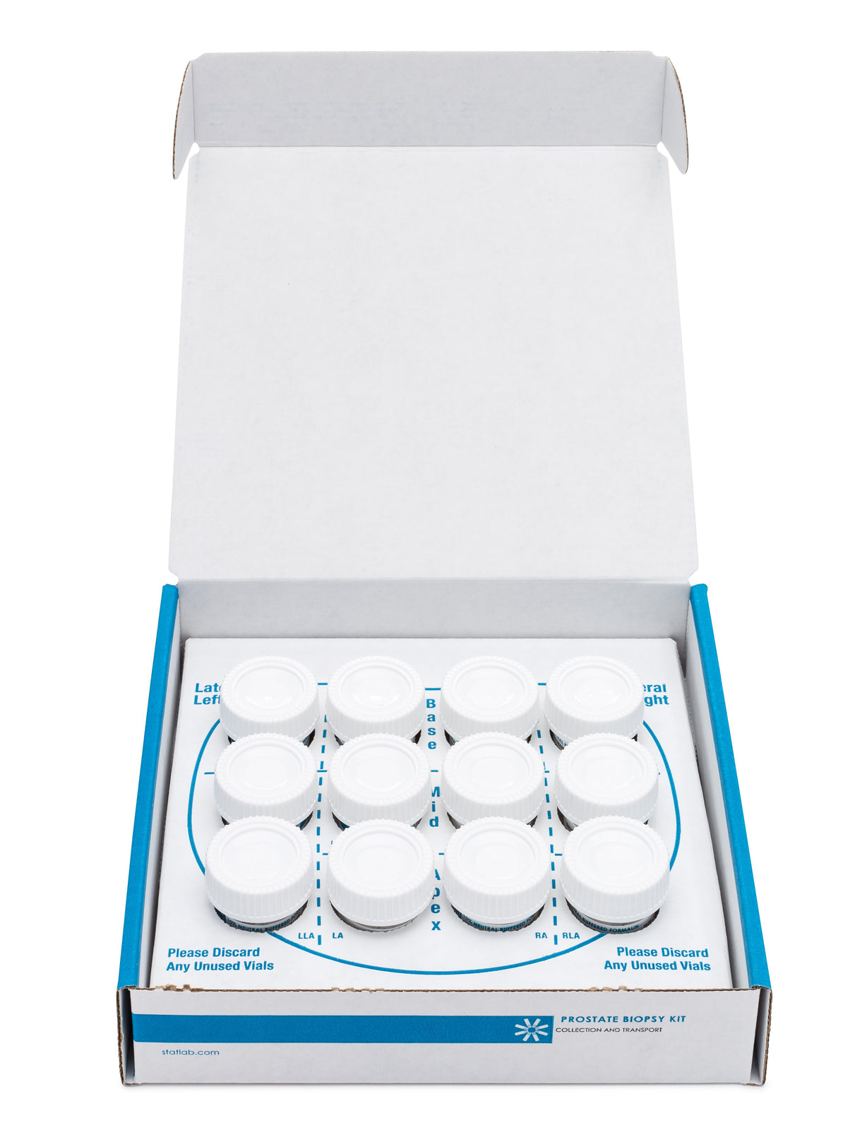 STATLAB MEDICAL Prostate Biopsy Collection and Transport Kit, 12 x 20 mL