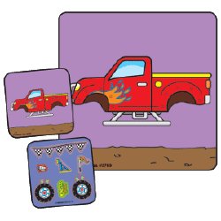 Make-A-Sticker™ Monster Truck Stickers 2-1/2 Inch (90 per Roll)