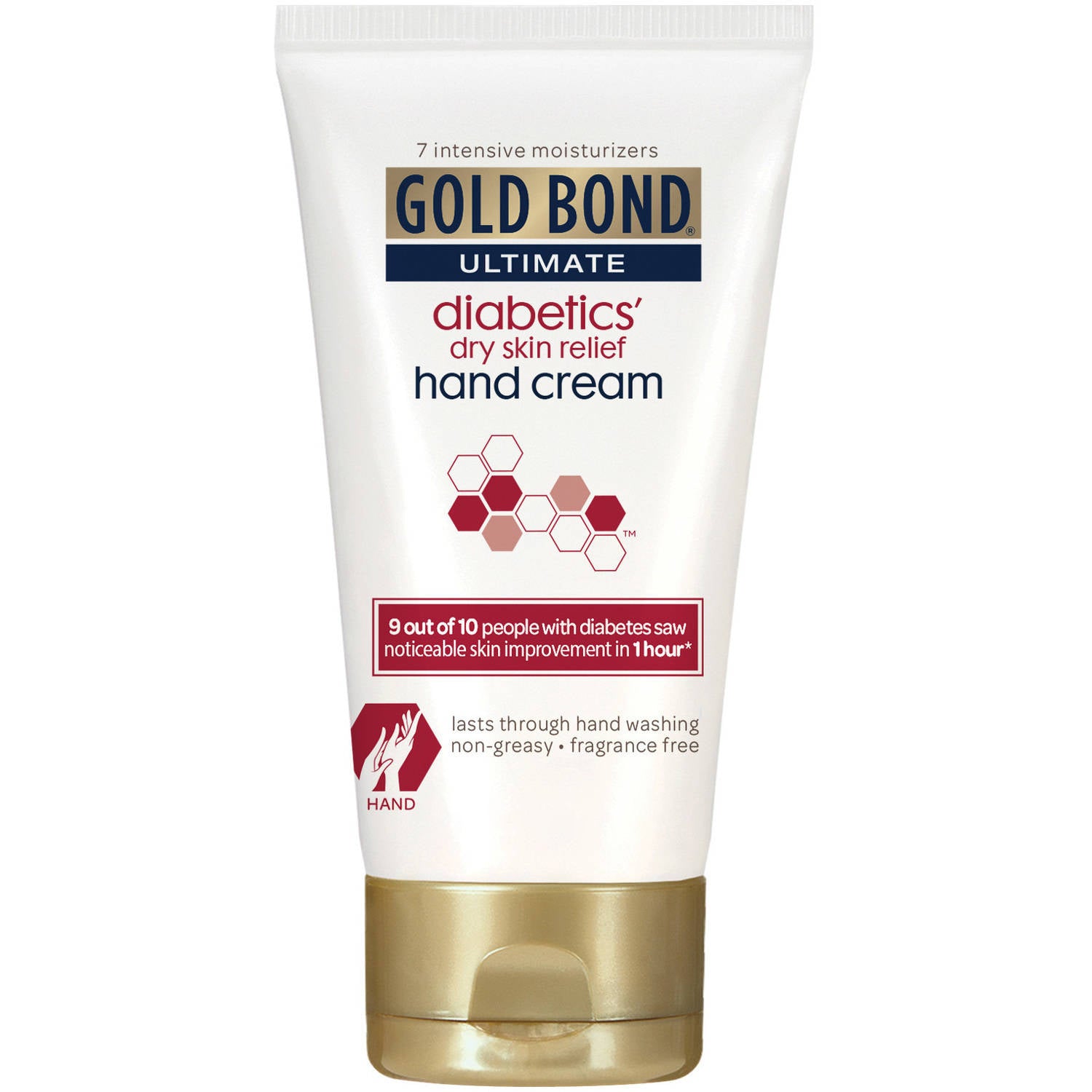 Gold Bond Medicated Diabetics' Foot Moisturizer Cream 3.4 oz Tube