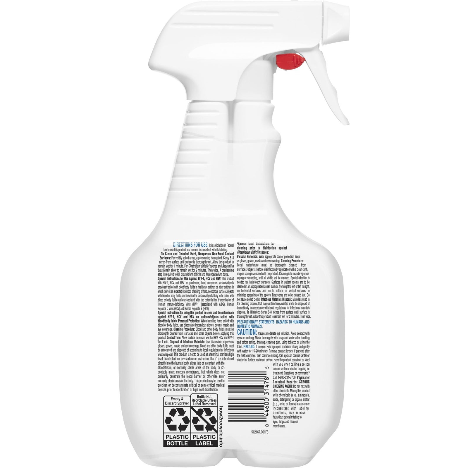 Clorox Healthcare Fuzion Broad Spectrum Surface Disinfectant Cleaner Trigger Spray