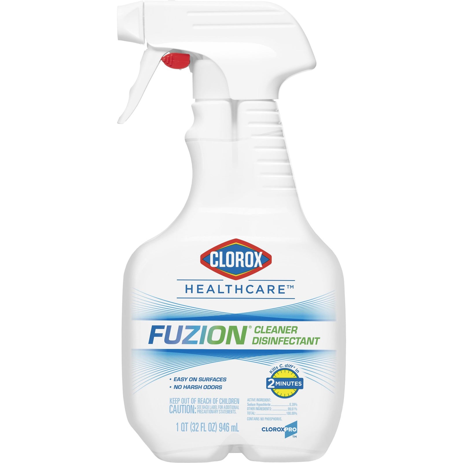 Clorox Healthcare Fuzion Broad Spectrum Surface Disinfectant Cleaner Trigger Spray