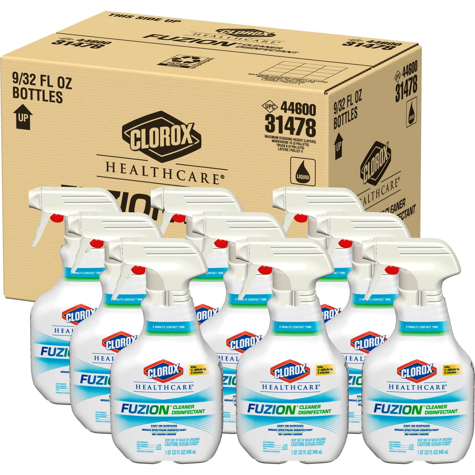 Clorox Healthcare Fuzion Broad Spectrum Surface Disinfectant Cleaner Trigger Spray