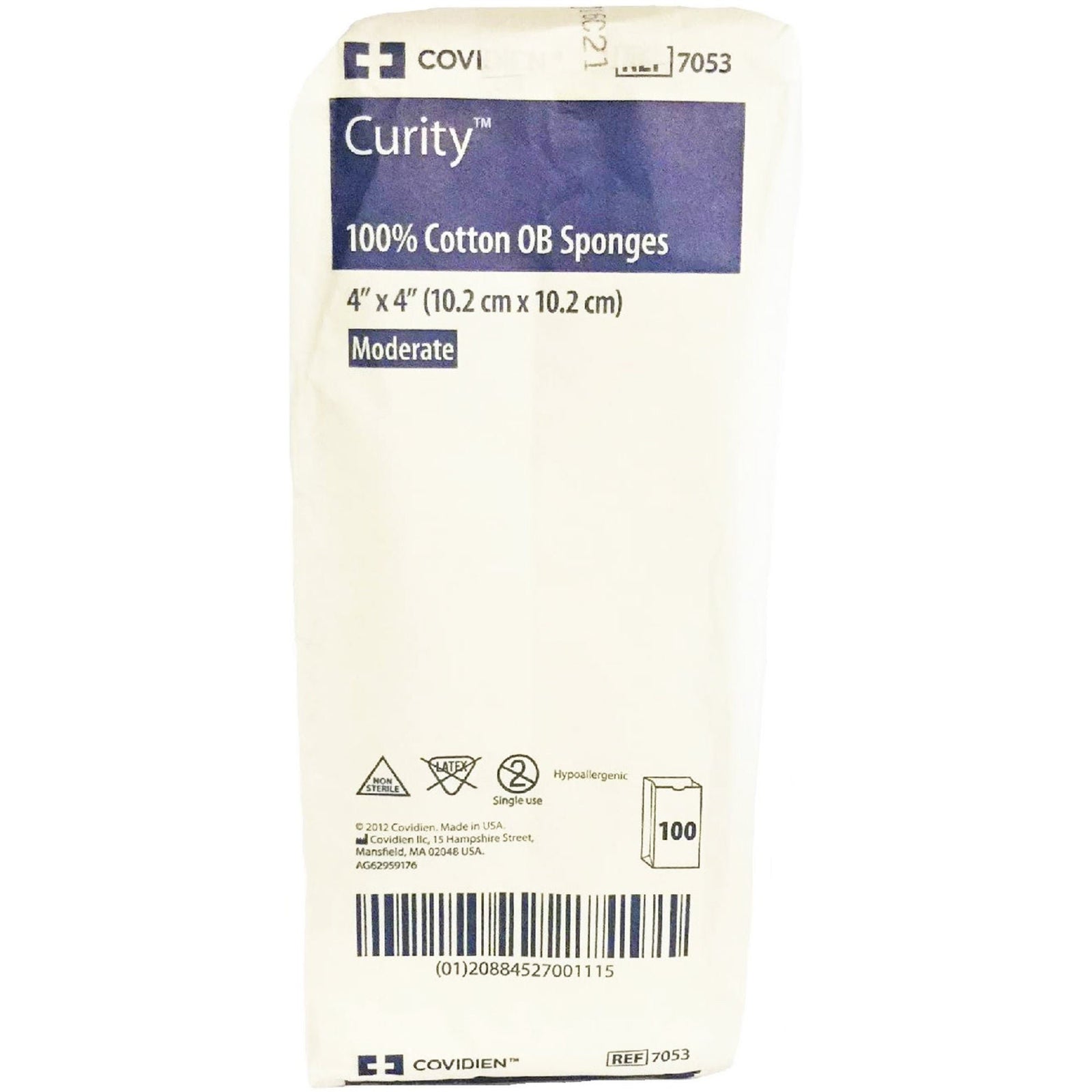 COVIDIEN Curity OB Sponges, 4 x 4 Inch, 2-Ply, NonSterile