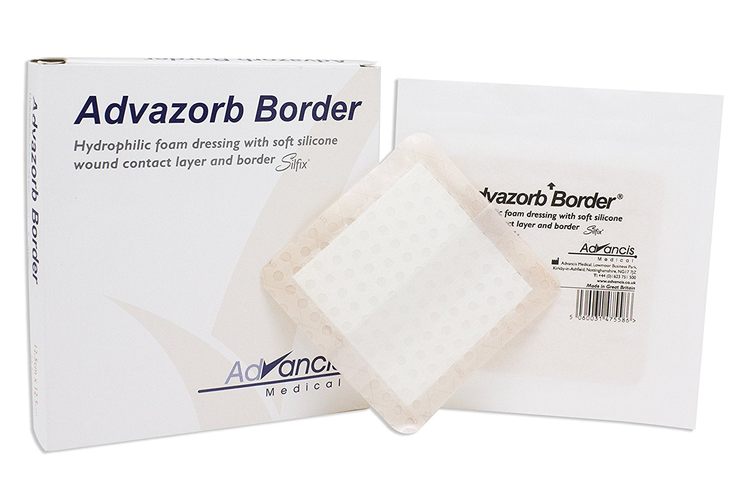 Advazorb Border Foam Dressing with Silicone Adhesive