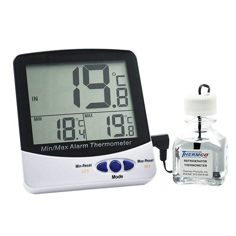 Digital Thermometer with Alarm and Bottle Probe