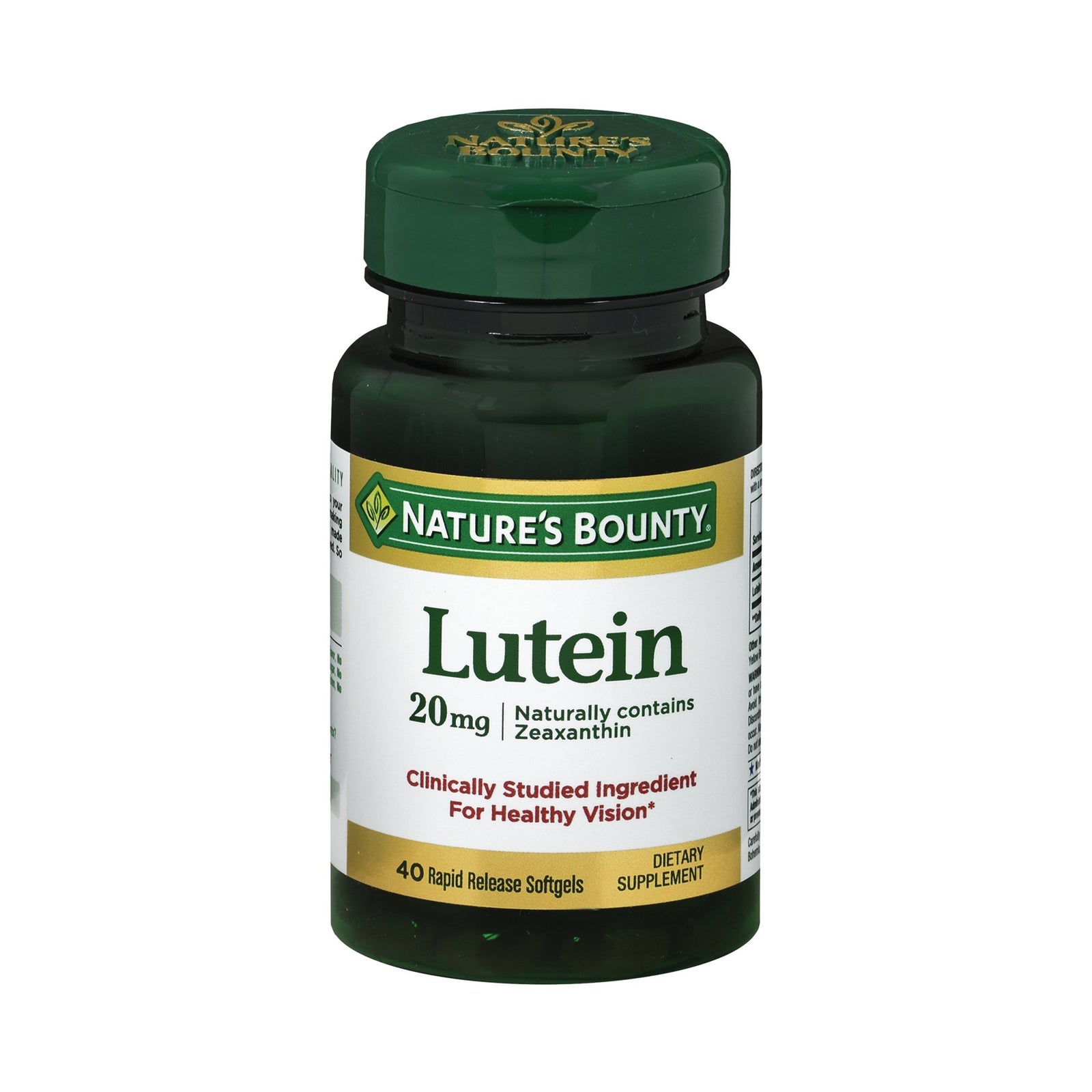 Nature's Bounty® Lutein 20 mg Softgel Supplement, 40 Count