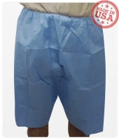 Exam Shorts 4X-Large Blue SMS Adult Disposable (Case of 50)