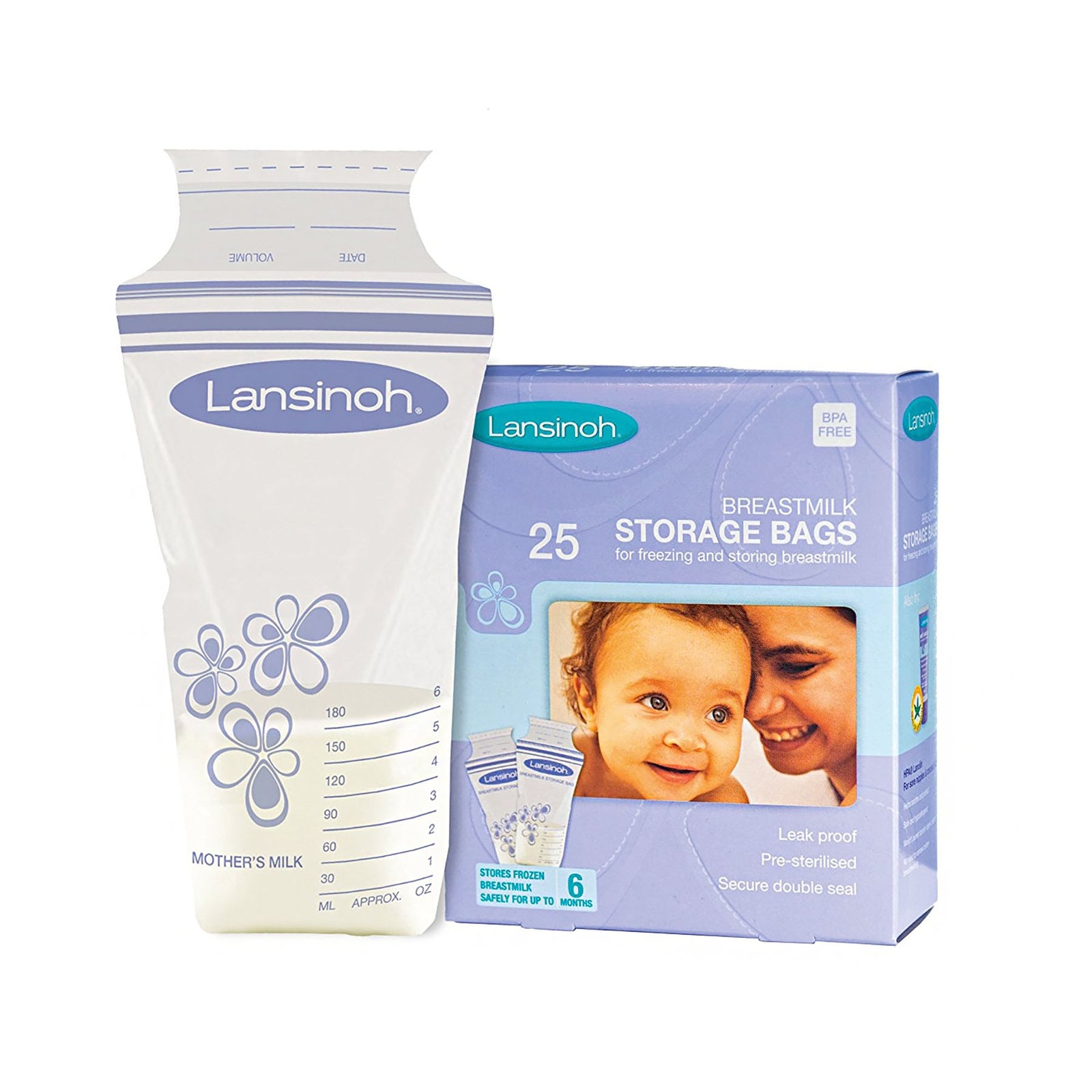 Lansinoh Breast Milk Storage Bags 6 oz.